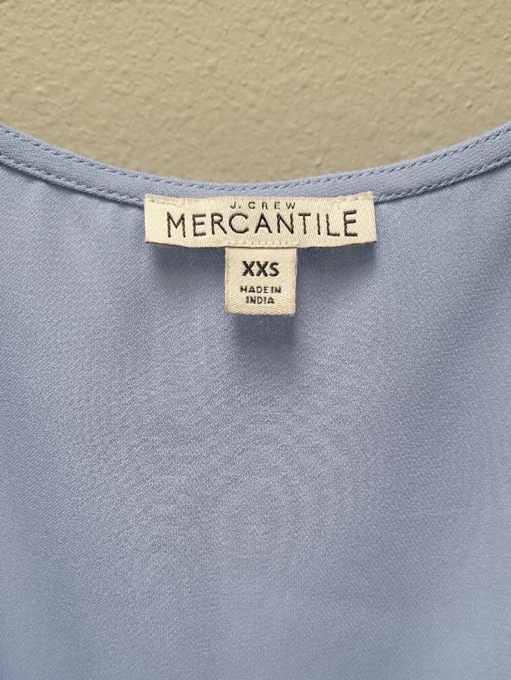 JCrew Light Blue Satin Scoop Neck Camisole